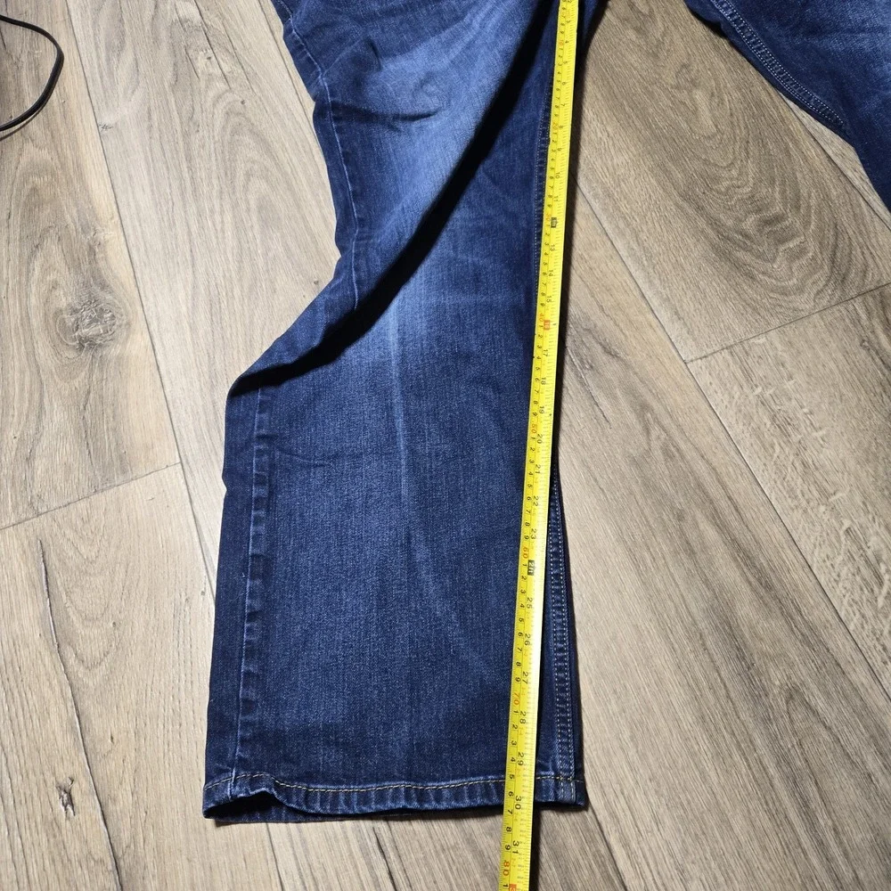 Levi's 569 Mens Loose Straight Fit Jeans Dark Wash Denim Comfort Casual W43 L30